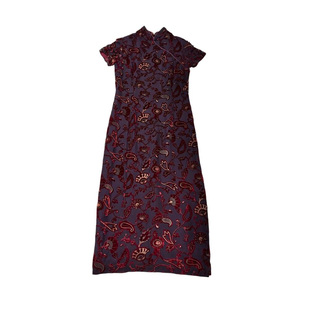 Blushe by Spiegel Mandarin Collar Midi Dress Size 6 / Small